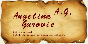 Angelina Gurović vizit kartica